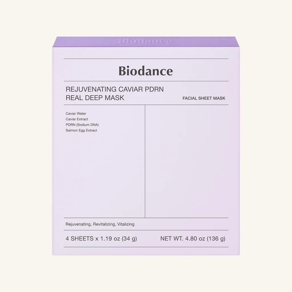 BIODANCE Rejuvenating Caviar PDRN Real Deep Mask 4 Pack