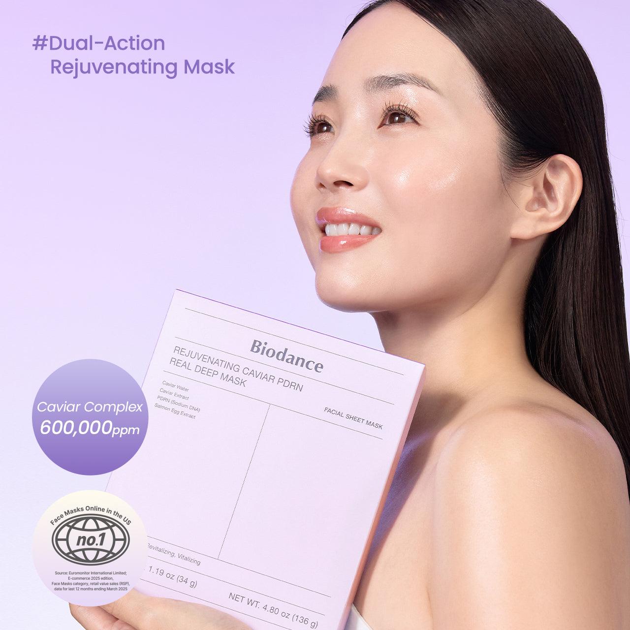 BIODANCE Rejuvenating Caviar PDRN Real Deep Mask 4 Pack