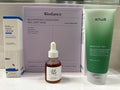 Glassglow Glass Skin Essentials Bundle with Biodance mask, Anua cleanser, Beauty of Joseon serum, and Round Lab sunscreen